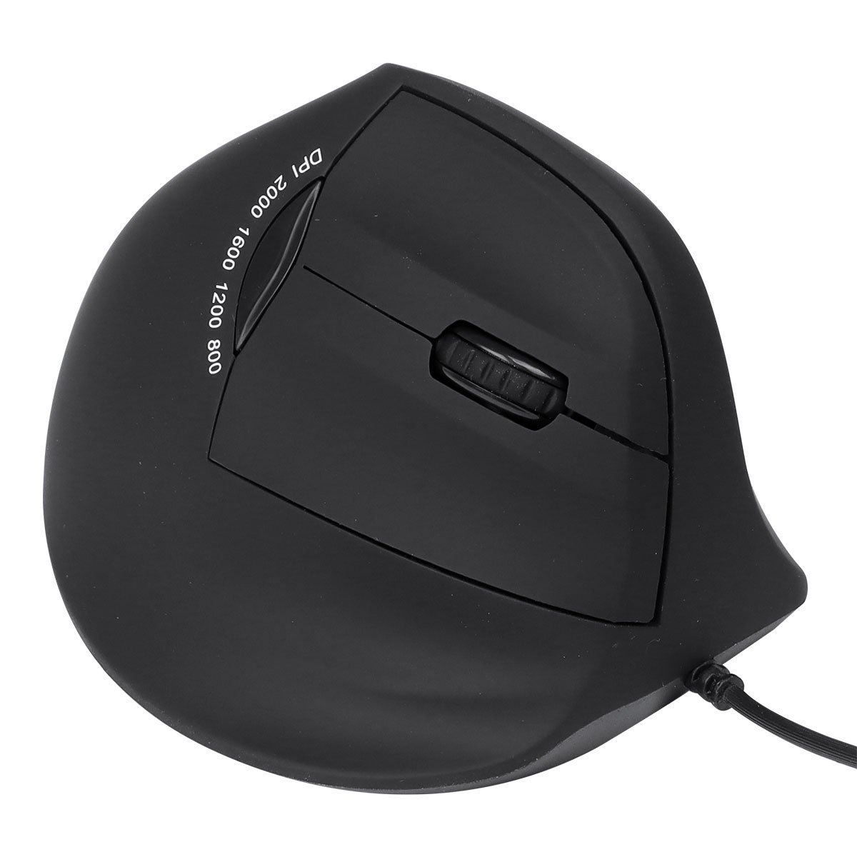 Mouse Vertical Ergonomico Ortopedico Fit 2000 Dpi Preto Cabo Usb 1.8m - Mf100 - 2