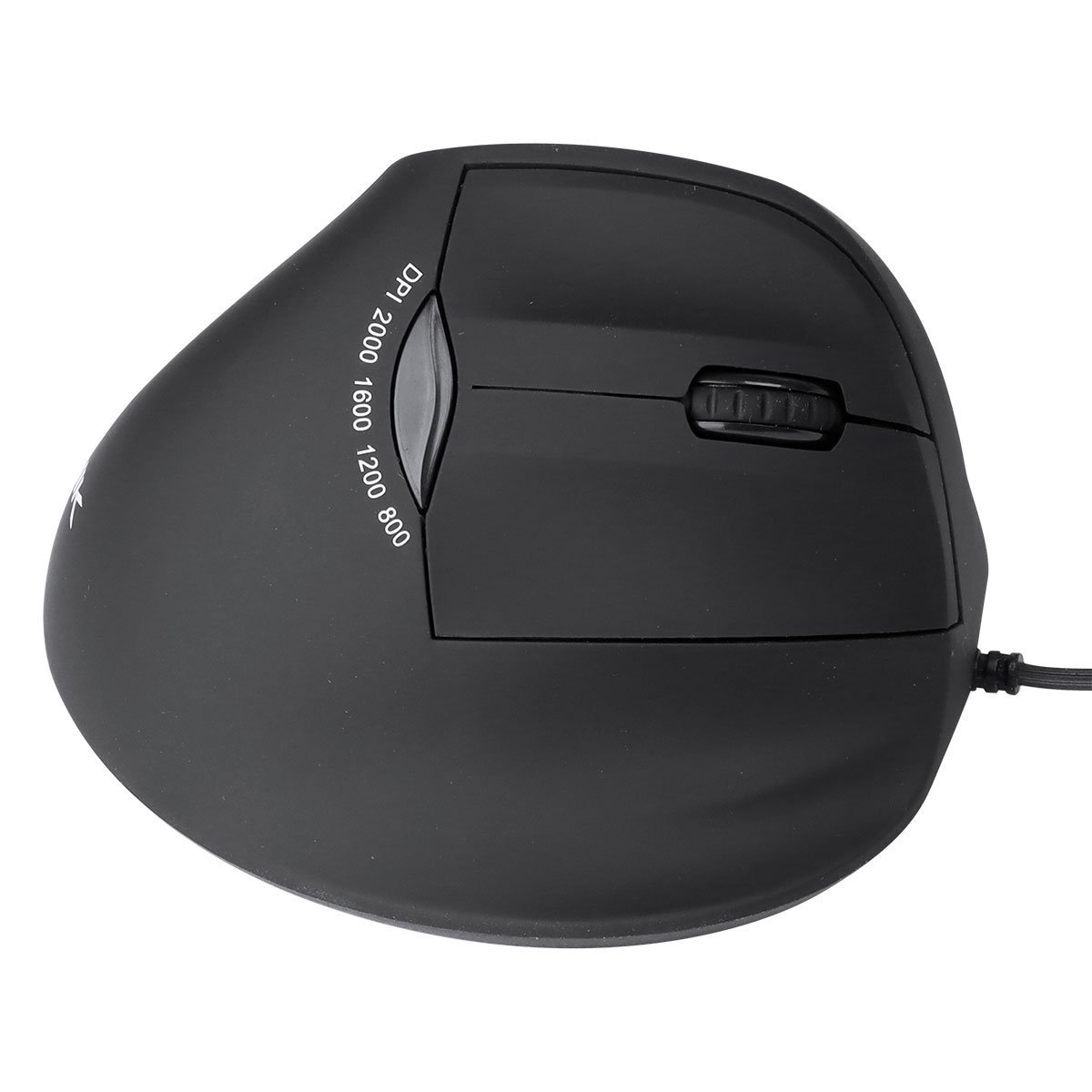 Mouse Vertical Ergonomico Ortopedico Fit 2000 Dpi Preto Cabo Usb 1.8m - Mf100 - 3