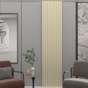 Ver imagem 5 de Painel Ripado em Barra 250cm x 46cm 100% MDF Supremo Marrom/Off White Gelius Móveis
