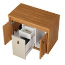 Ver imagem 2 de Conjunto Completo de Banheiro com Gabinete Espelheira e Cuba Sobrepor Laura 80 com