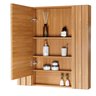 Conjunto Completo de Banheiro com Gabinete Espelheira e Cuba Sobrepor Laura 80 com - 6