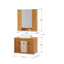 Ver imagem 3 de Conjunto Completo de Banheiro com Gabinete Espelheira e Cuba Sobrepor Laura 80 com