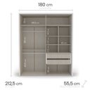 Ver imagem 5 de Guarda-roupa Sevilha 4 Portas Cômoda 4 Gavetas Cama Infanto Juvenil Solteiro