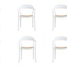 Conjunto 6 Cadeiras para Jardim e Varanda Lia com Braço - 1
