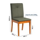 Ver imagem 2 de Cadeira Estofada Tiê Maxx CabeCasa MadeiraOriginals