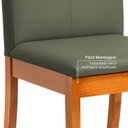 Ver imagem 6 de Cadeira Estofada Tiê Maxx CabeCasa MadeiraOriginals Verde/Amêndoa/Folha