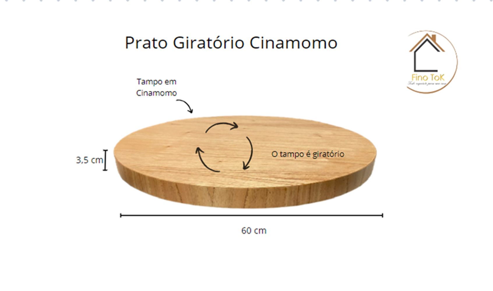 Prato Giratório de Elegância e Praticidade - 6