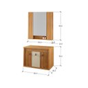 Ver imagem 3 de Conjunto para Banheiro Espelheira e Gabinete sem Cuba 80 Cm Laura