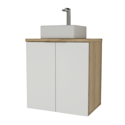 Gabinete Nature 60cm Estilare Gab4008 Carvalho/branco - 2