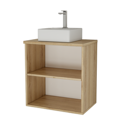 Gabinete Nature 60cm Estilare Gab4008 Carvalho/branco - 3