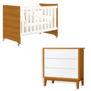 Ver imagem 1 de Quarto de Bebê Berço Evolution + Cômoda 3 Gavetas Savana
