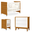 Ver imagem 2 de Quarto de Bebê Berço Evolution + Cômoda 3 Gavetas Savana