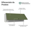 Ver imagem 3 de Armário Aéreo 80 Cm 1 Porta Basculante Vik Madesa.