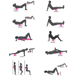 Rolo Massagem Liberação Miofascial Alongamento Crossfit Yoga Pilates Preto - 3