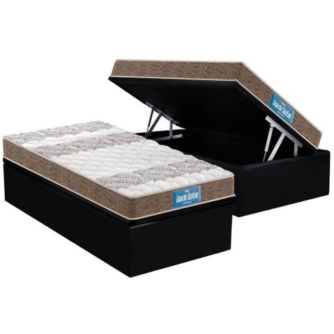 Cama Box Baú Crc Solt +Colchão Ortopédico Intense Probel 88