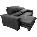 Ver imagem 7 de Sofá Retrátil e Reclinável 2,95m Molas Ensacadas Cama inBox Big Home com Bordado 3D Velusoft