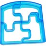 Molde Cortador de Pão Puzzle Quebra Cabeça Plástico P/ Cortar Pão Forma Sanduíche Lancheira Escolar - 9