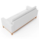 Ver imagem 6 de Sofá 3 Lugares 200cm Living Sala de Estar Kayrós D05 Sintético Branco - Mpozenato