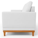 Ver imagem 5 de Sofá 3 Lugares 200cm Living Sala de Estar Kayrós D05 Sintético Branco - Mpozenato