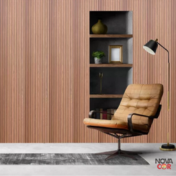 Papel de Parede Adesivo Madeira Marrom Sala Moderno Autocolante 3mx50cm - 2
