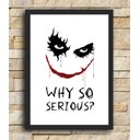 Ver imagem 1 de Quadro com Moldura - Coringa: Why So Serious - Grande