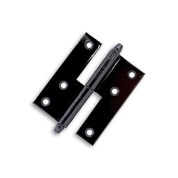 Dobradiça Hamburguesa 6cm Direita Preta Cartela 2 Unidades 63860 Loth - 1