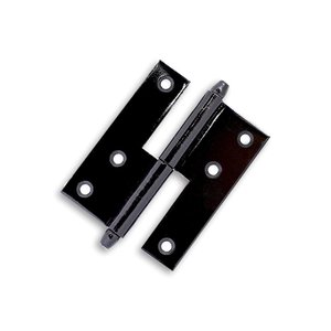 Dobradiça Hamburguesa 6cm Direita Preta Cartela 2 Unidades 63860 Loth