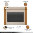 Ver imagem 3 de Conjunto Painel Extensível Rack Tv até 65 Polegadas Tremonti/audrey Nature/off White G77 - Gran Belo