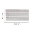 Ver imagem 2 de Painel Cabeceira Estofada Argentina 100cm Cama Box Solteiro Suede Cinza Claro- Mabe Magazine