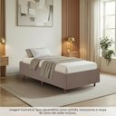 Ver imagem 2 de Cama Box Solteiro Estofada em Madeira Maciça Base Reforçada Santorini Espresso Móveis Marrom
