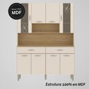Ver imagem 5 de Armário de Cozinha Compacta Mdf 8 Portas Paris Plus - Freijó-soft