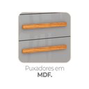 Ver imagem 5 de Armário de Cozinha 6 Portas 2 Gavetas Adelle Yescasa Cinza