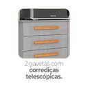 Ver imagem 7 de Armário de Cozinha 6 Portas 2 Gavetas Adelle Yescasa Cinza
