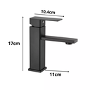 Ver imagem 2 de Torneira Misturador Monocomando Banheiro Lavatorio Preto Fosco