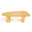 Ver imagem 1 de Mesa de Jantar Orgânica Breeze 2,40 X 1,20m 9 Lugares Lâmina Natural de Madeira Damasco