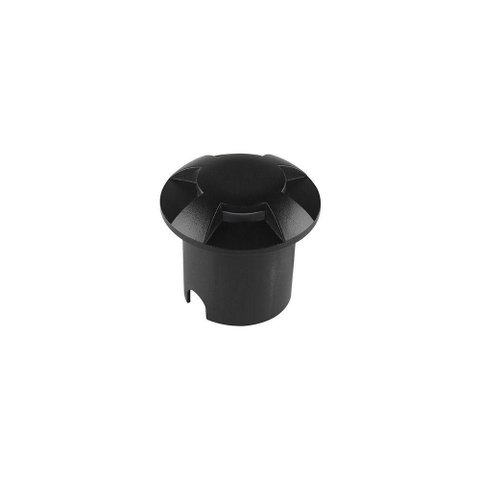 Balizador Astraled Dione Redondo de Embutir Led 1w Bivolt Preto 3000k Luz Amarela Bl-5029
