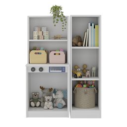 Lavanderia Infantil com Armário de Brinquedo para Crianças 100% Mdf:rosa - 3
