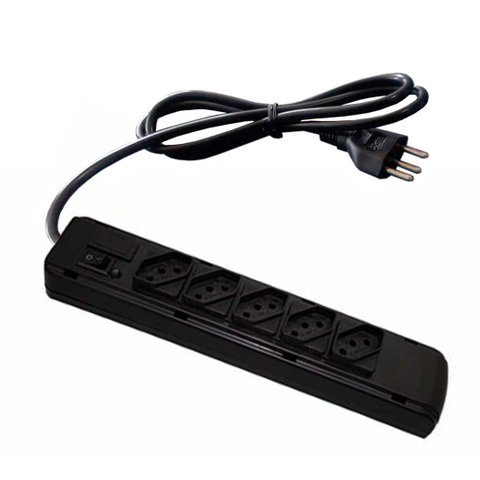 FILTRO DE LINHA DIAGONAL 05 TOMADAS ABS BIVOLT NBR 14136 10A