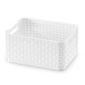 Kit de 3 Cestos Rattan - Arthi - Branco - 7