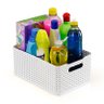 Kit de 3 Cestos Rattan - Arthi - Branco - 5