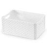 Kit de 3 Cestos Rattan - Arthi - Branco - 8