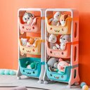 Ver imagem 7 de Carrinho Organizador de Brinquedos Três Prateleiras Colorido