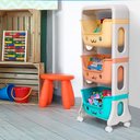 Ver mais imagens de Carrinho Organizador de Brinquedos Três Prateleiras Colorido