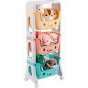 Ver imagem 2 de Carrinho Organizador de Brinquedos Três Prateleiras Colorido