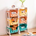 Ver imagem 5 de Carrinho Organizador de Brinquedos Três Prateleiras Colorido