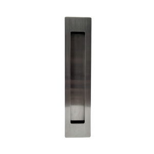 Puxador Concha de Embutir para Porta Inox Escovado 25cm