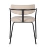 Cadeira Girona Base Preta - Nude Pu - 3