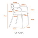 Ver imagem 2 de Cadeira Girona Base Preta - Nude Pu