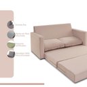 Ver imagem 3 de Sofá Simi 2 em 1 Sofá Cama Rosé Estofama
