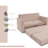 Sofá Simi 2 em 1 Sofá Cama Rosé Estofama - 3